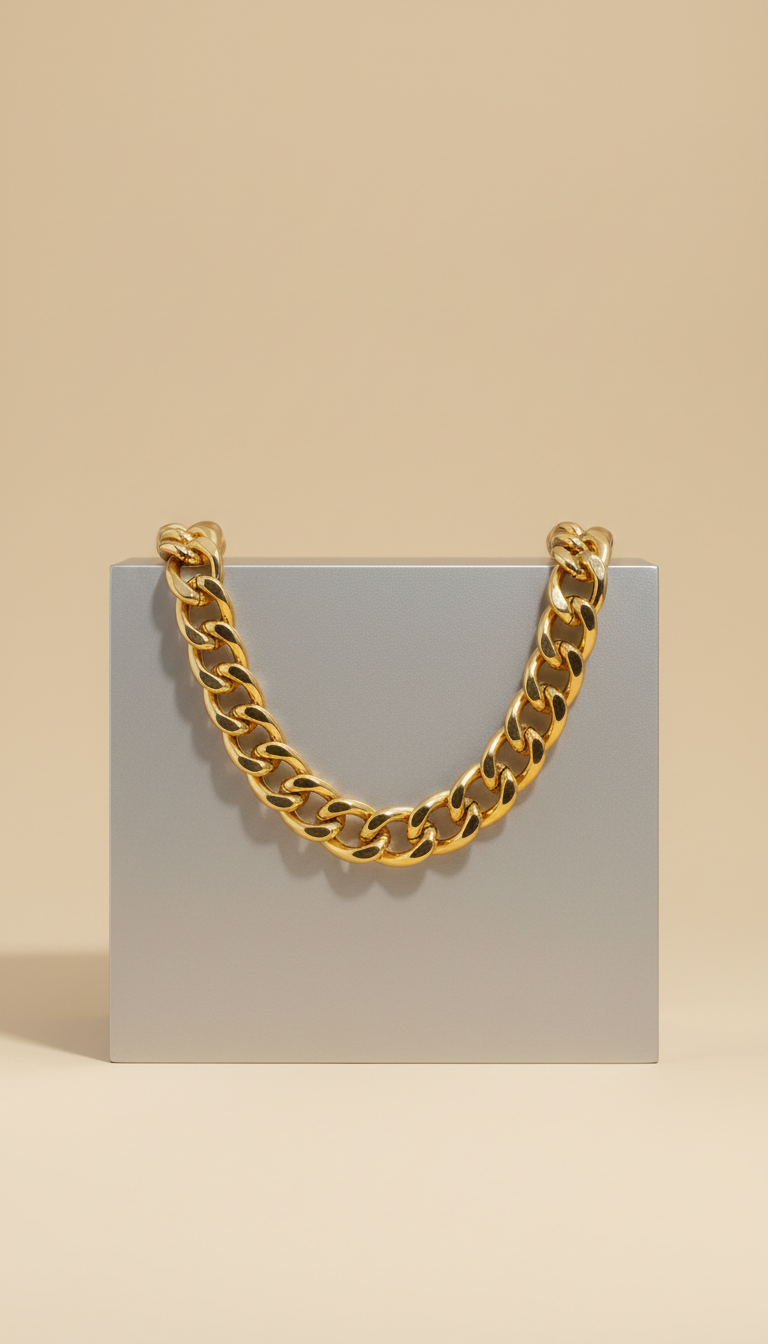 Chunky Gold Chain Necklace