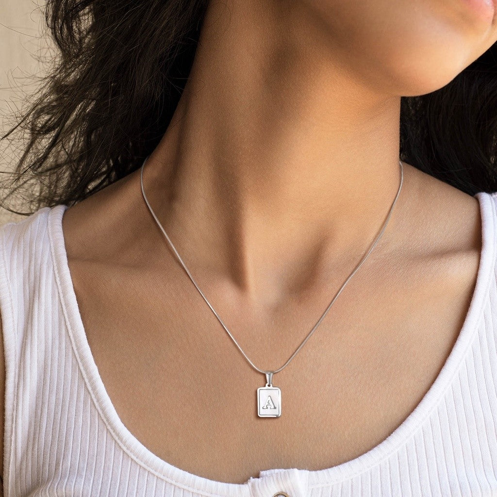 Violet Alphabet Necklace