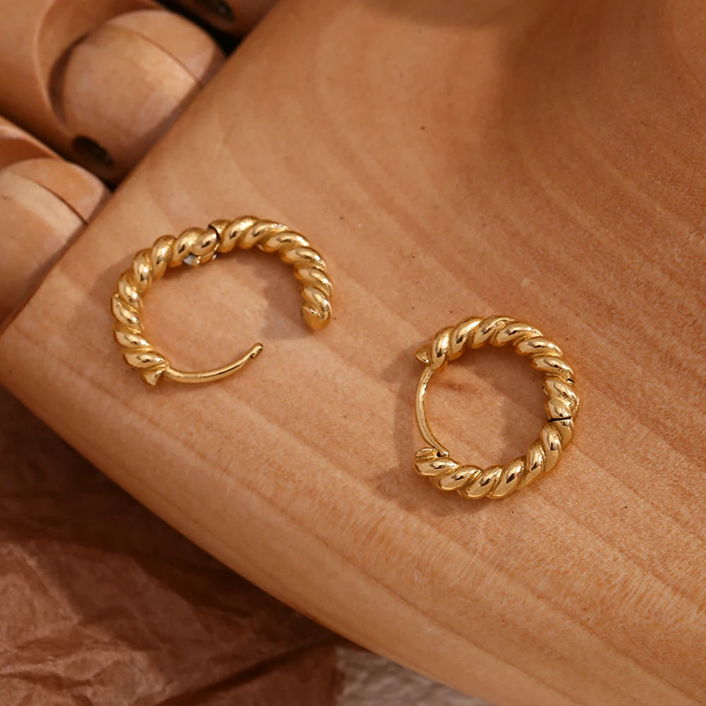 Bella Twist Hoop Earring