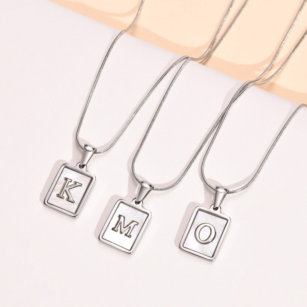 Violet Alphabet Necklace