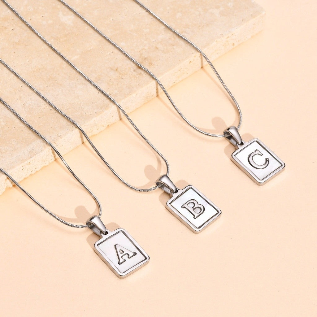 Violet Alphabet Necklace