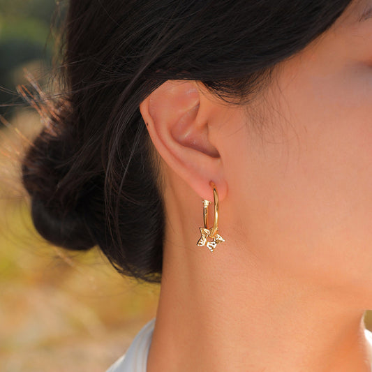 Diana Star Hoop Earring