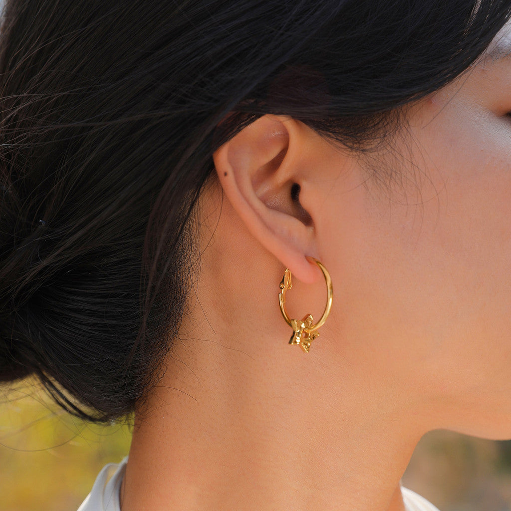 Diana Star Hoop Earring